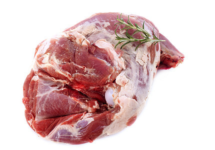 羊羔的肩部草本植物羊腿调味品肩膀迷迭香烹饪工作室羊肉食物图片