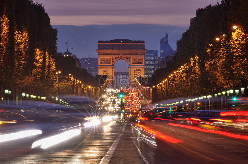 巴黎交通流量图片