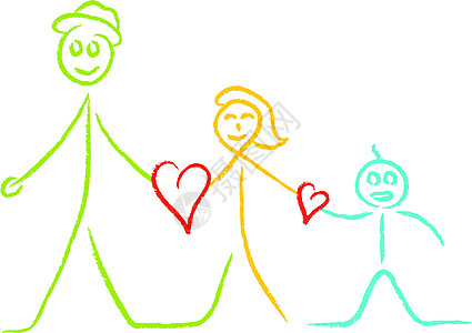 家庭丈夫快乐父亲母亲乐趣女性家长双手绘画喜悦图片
