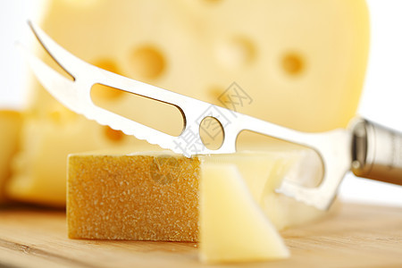 奶酪和奶酪刀食物奶制品美食食品气味产品早餐盘子香味立方体图片