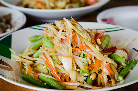 茶菜食香料木瓜盘子食物沙拉美食蔬菜营养图片