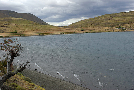 智利湖湖农村荒野爬坡池塘国家风景草原乡村图片