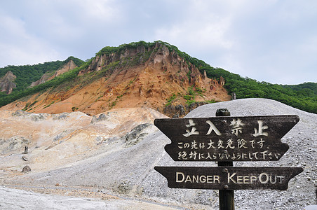 温泉天空地质学地面警告旅行危险火山图片