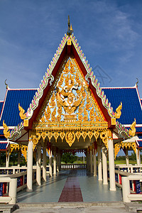 泰国寺庙地标旅游宗教城市蓝色假期历史性宝塔装饰品佛教徒图片