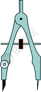 用于绘图的计算罗盘机械实施工具圆规数字工程工业绘画工程师图片