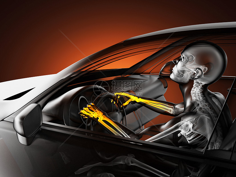带有驱动器的透明汽车概念身体创伤引擎跑车扫描车辆驾驶曲线x光涡轮图片