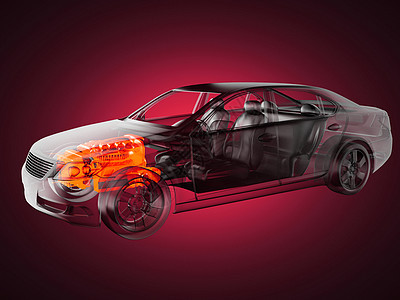 透明汽车概念扫描跑车涡轮车轮车辆放射科运动射线轮子速度图片