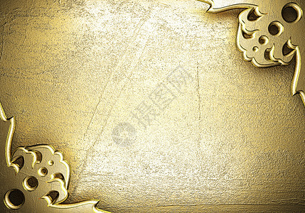 金金背景奢华材料牌匾反射金属魅力盘子金子控制板空白图片