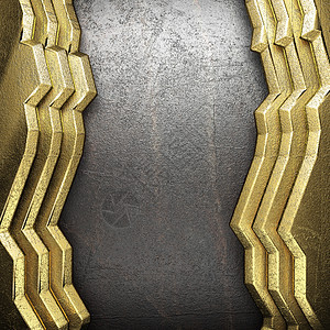 金金背景材料牌匾奢华反射抛光金子颗粒状盘子金属控制板图片