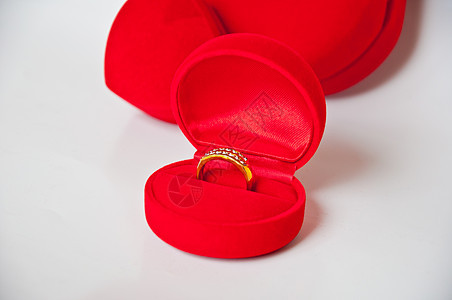 结婚戒指换爱婚礼摄影结婚戒指水平红色图片