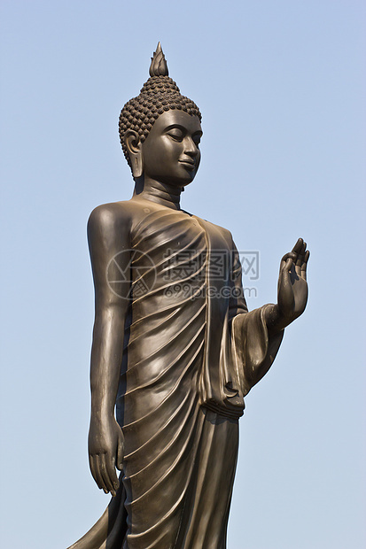 Buddha 白色上孤立的布丁肖像上帝寺庙插图雕塑专注金子智慧青铜冥想挫折图片