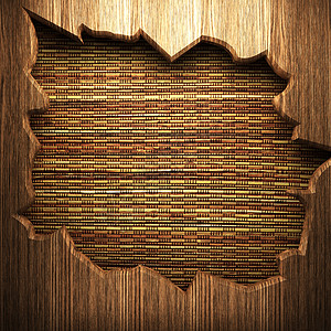 墙上的木头橡木盘子松树蛀虫剪裁招牌木材标签浮木苦恼图片