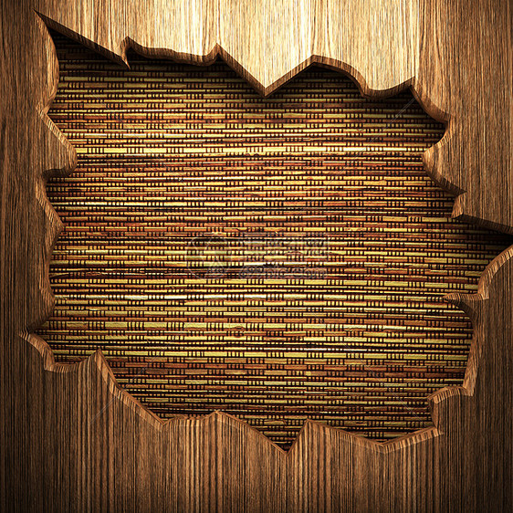 墙上的木头橡木盘子松树蛀虫剪裁招牌木材标签浮木苦恼图片