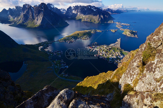 洛弗顿群岛极端海洋目的地山脉首脑地形岛屿旅行风景海岸图片