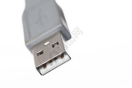 Macro USB 连接器白色背景网络导体信号硬件电缆界面金属插头计算渠道图片