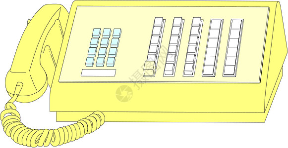办公室电话互联网商业屏幕数字键盘金属讲话展示管子配件背景图片