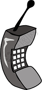 无线电话收音机办公室拨号按钮白色电子键盘数字电话工具背景图片