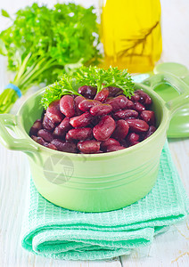红豆平底锅植物美食生活饮食厨房纤维扁豆营养蔬菜图片