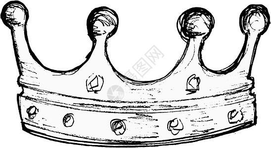 树冠数卡通片国王插图皇家奢华珠宝贵族草图金子宝石图片