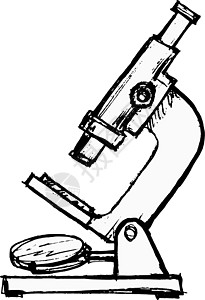 显微镜光学科学医疗药品白色草图学习工具教育化学图片