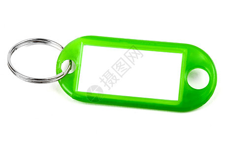 密钥工具栏绿色戒指空白表链标签钥匙圈离岸价塑料白色钥匙链图片