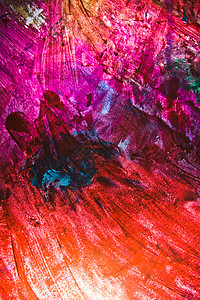 红色抽象背景染料墙纸孩子们绘画手工水彩调色板紫色彩虹墨水图片