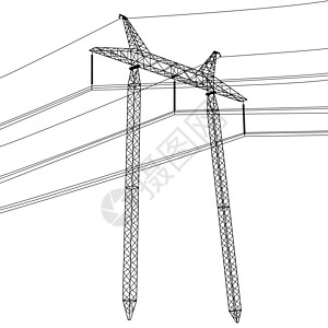 高压电线的休眠力量技术电源线建造基础设施接线网络电压电气电缆图片