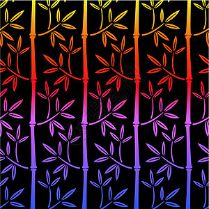 竹制壁纸插图丛林热带紫色花园文化植物竹子森林橙子图片