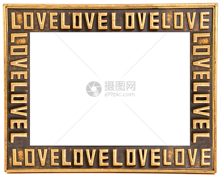 爱情金框风格婚礼照片艺术摄影椭圆形玫瑰展览金子材料图片