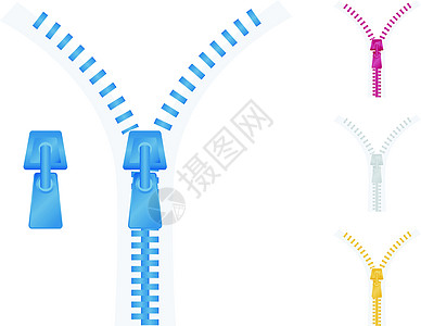 拉链衣服纺织品服装开幕式材料紧固件牛仔裤技术绘图商品图片