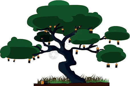 电池树背景图片