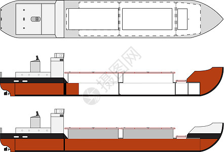 装有货舱详细资料的货船图片