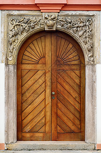 主入口建筑学板条通道门框建筑工作木板造型背景图片