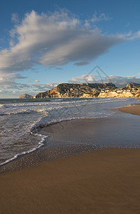 Calpe 海滩阳光晴天支撑海洋海岸图片