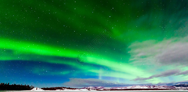 强烈展示北光的北极光天文学领土北极星天空地区太阳风场地戏剧性蓝色亮度图片
