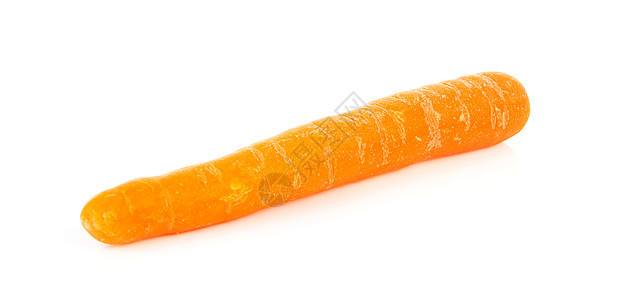 一个新鲜的胡萝卜食物营养蔬菜维生素橙子图片