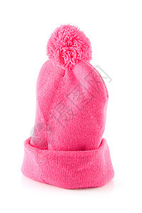 粉色温暖冬帽图片