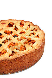 家庭烤苹果派蛋糕馅饼糕点糖果烘烤食物甜点品味背景图片
