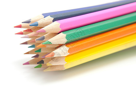 彩色铅笔学校木头绘画图片