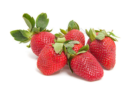 一对新鲜的草莓图片