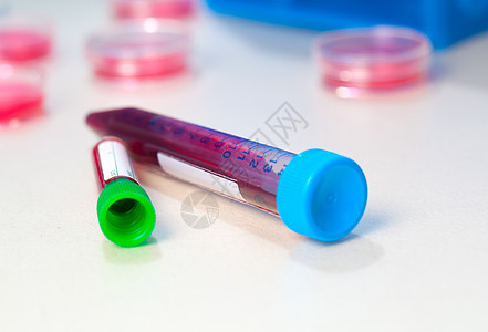 血液管中用于实验室分析生物学酶联器皿物质测试微生物学遗传学试管科学液体图片