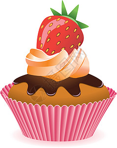矢量纸杯烹饪幸福漩涡棕色插图食物奶油糖果饮食白色图片