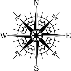 矢量指南针地球罗盘巡航黑色插图玫瑰波浪状航行星星拨号图片