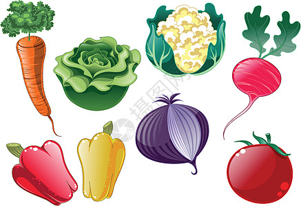 蔬菜洋葱沙拉食物菜花乐趣胡椒学校厨房卡通片晚餐图片