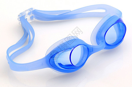 孤立的白蓝色蓝护目镜图片