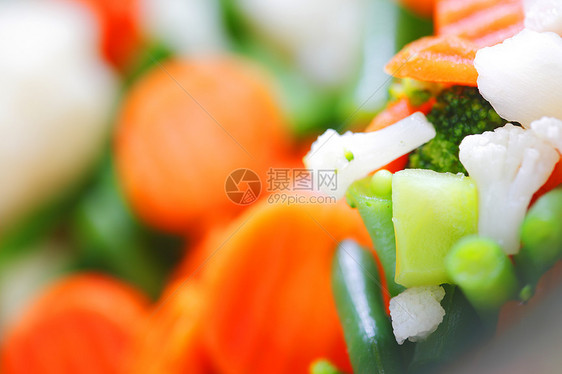 混合蔬菜营养低脂肪菜花蒸汽矿物生物午餐食物美食家美食图片