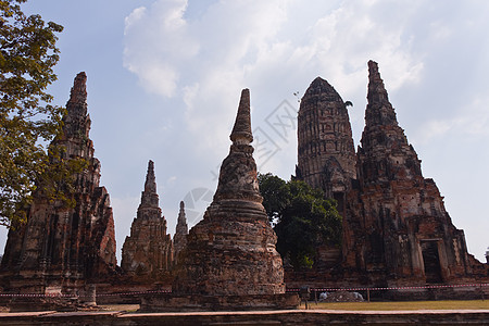 Ayutthaya的寺庙宗教灰色旅游旅行石头信仰废墟城市图片