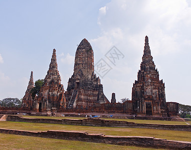 Ayutthaya的寺庙废墟宗教旅游旅行信仰石头城市灰色图片