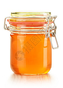 白色的蜂蜜罐金子营养素花蜜产品烹饪香料饮食营养消费者农业图片