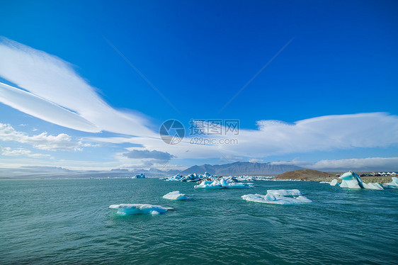 乔库萨尔龙冰川环礁湖冰帽水晶风景活力旅游冰川荒野戏剧性蓝色冰山图片